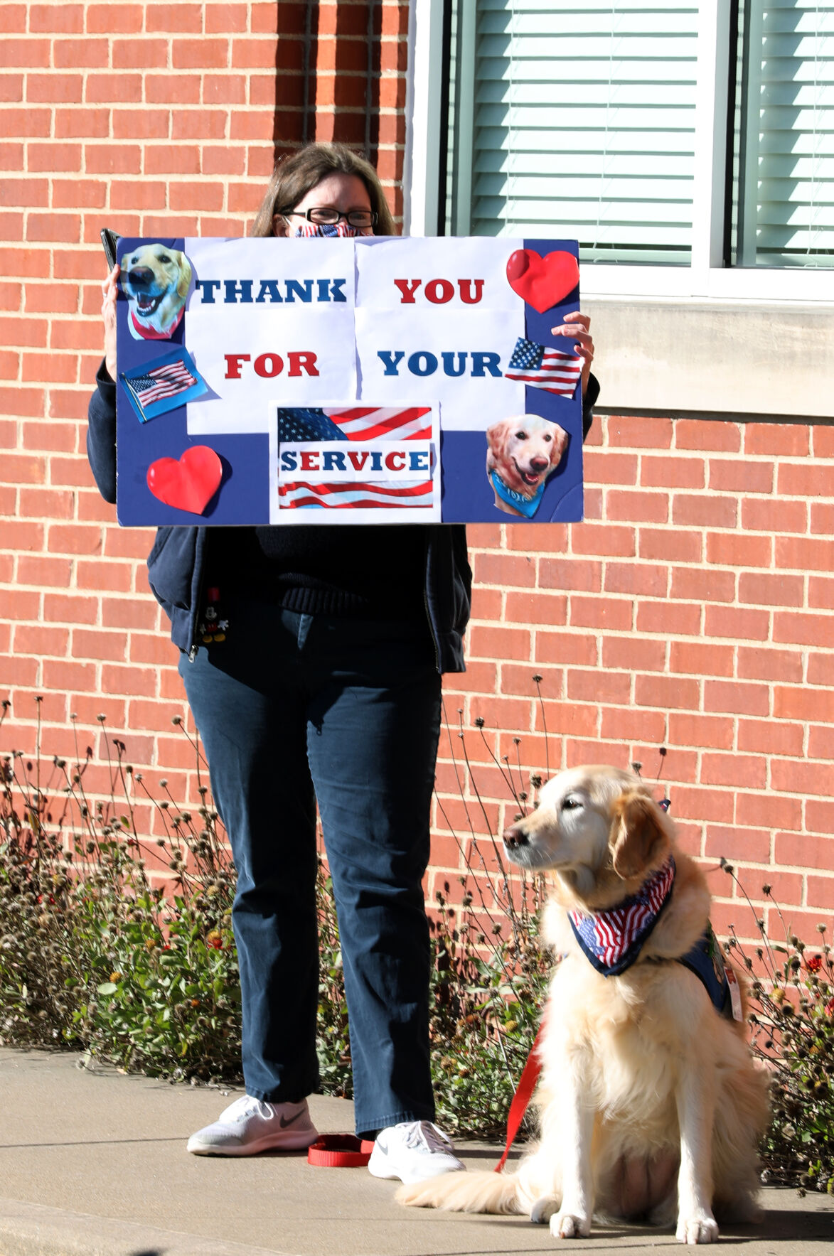 Deaconess Kelly and Sheeba thank veterans